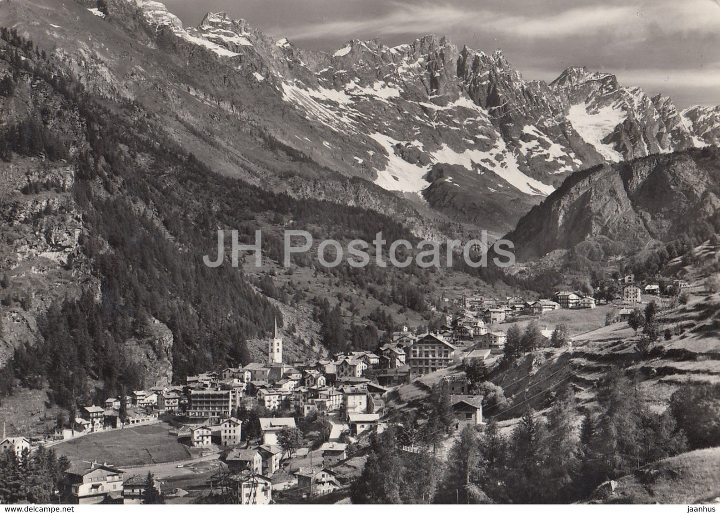 Valtournanche - 1524 m - panorama - 1965 - Italy - used - JH Postcards