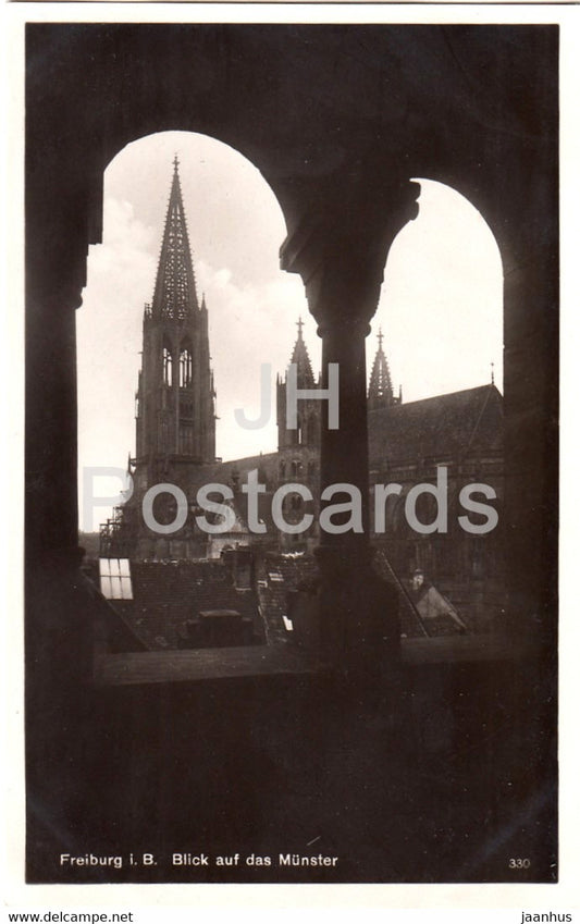 Freiburg i Br - Blick auf das Munster - cathedral - 330 - Germany - unused - JH Postcards