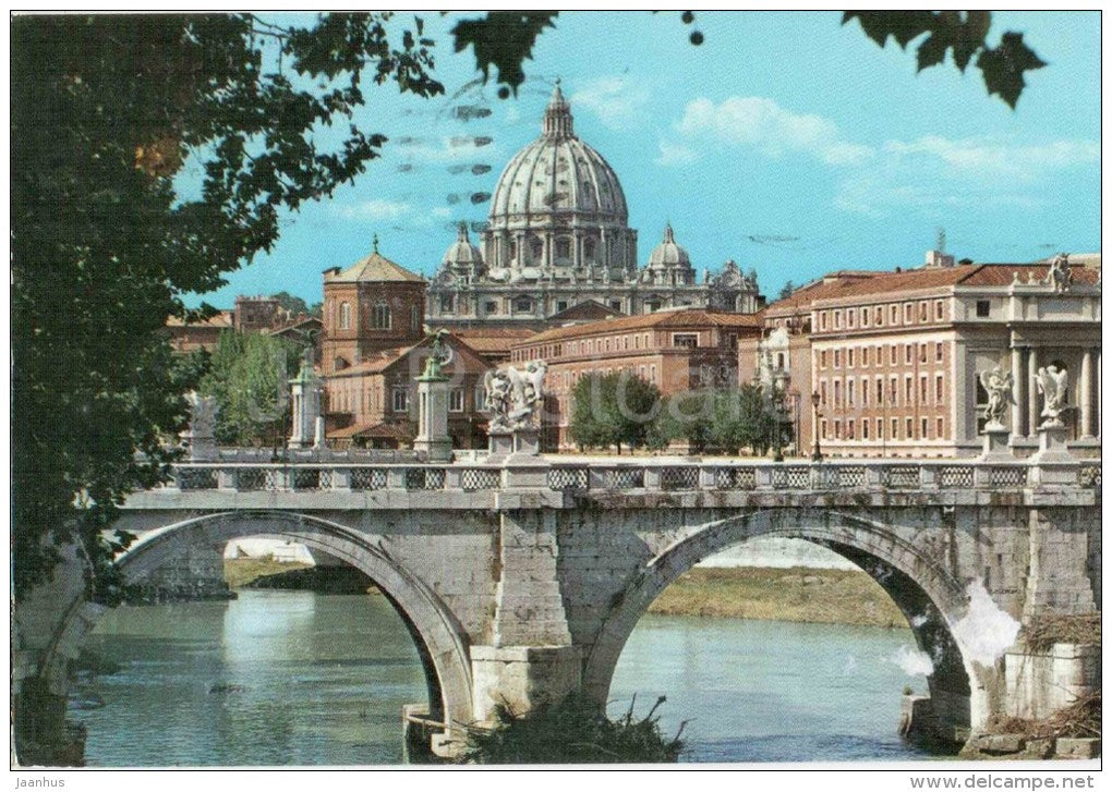 Basilica di S. Pietro - Roma - Rome - 170 - Italia - Italy - sent from Italy Rome to Germany 1970 - JH Postcards