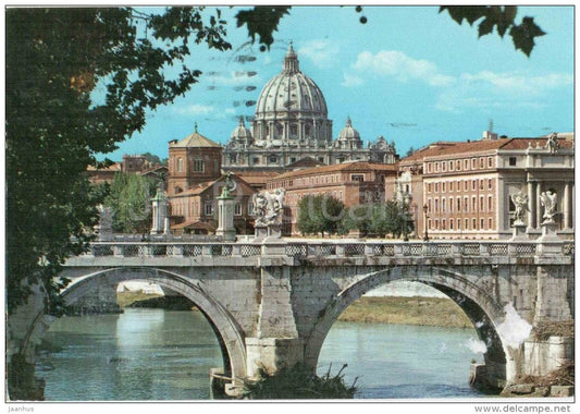 Basilica di S. Pietro - Roma - Rome - 170 - Italia - Italy - sent from Italy Rome to Germany 1970 - JH Postcards