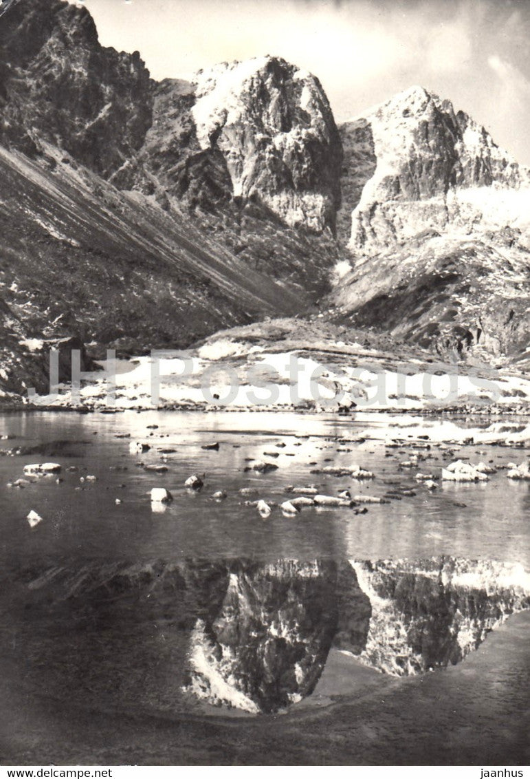 Vysoke Tatry - High Tatras - View from Big Cold Valley towars kupola and Vych - 1968  Czechoslovakia - Slovakia - used - JH Postcards