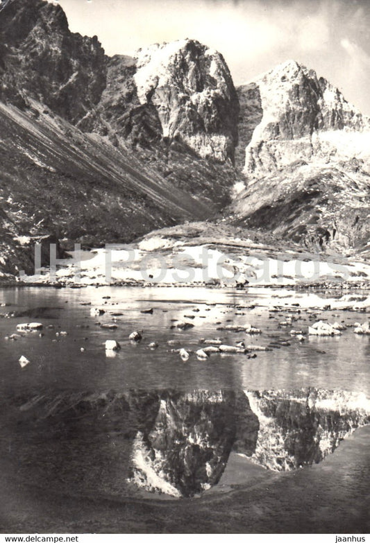 Vysoke Tatry - High Tatras - View from Big Cold Valley towars kupola and Vych - 1968  Czechoslovakia - Slovakia - used - JH Postcards