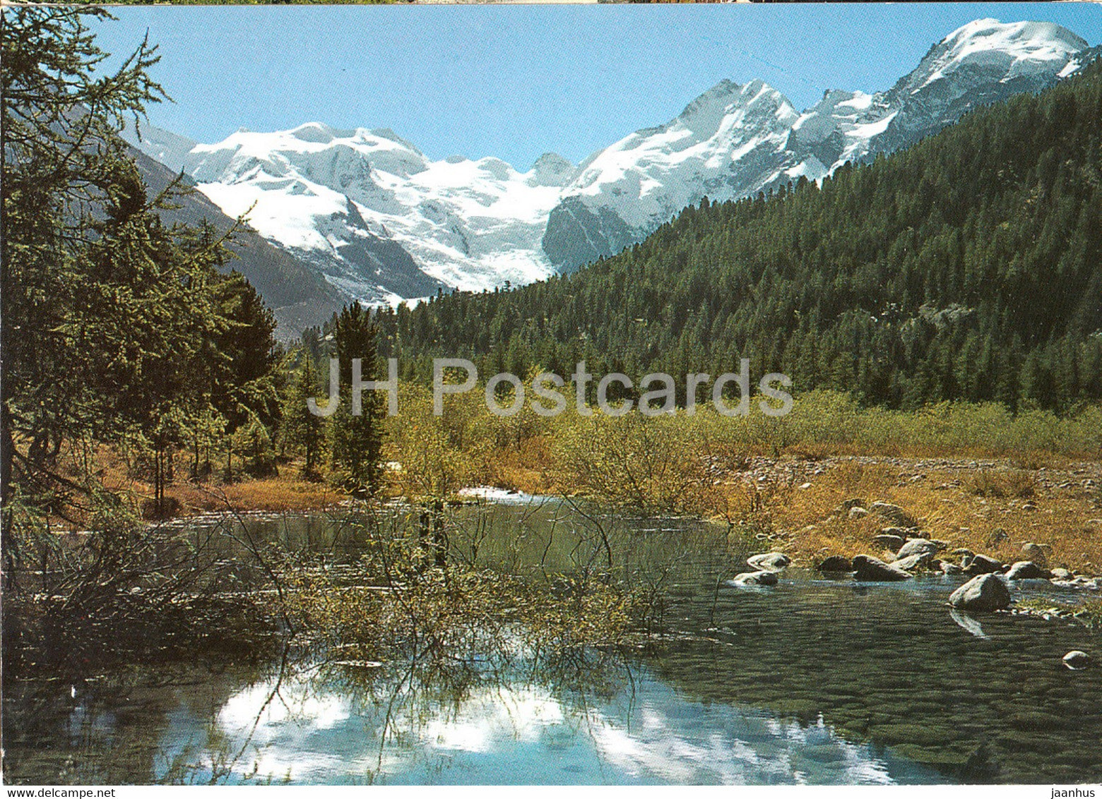 Morteratschgletscher mit Bellavista - Piz Bernina und Piz Morteratsch - 603 - Switzerland - unused - JH Postcards