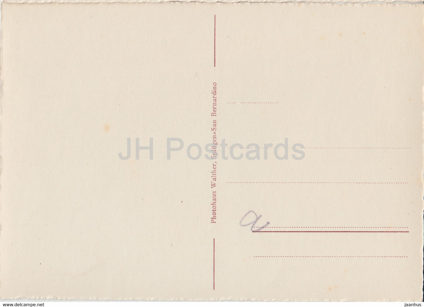 Nufenen mit Rheinwald u Zapporthorn - 601 - old postcard - Switzerland - unused