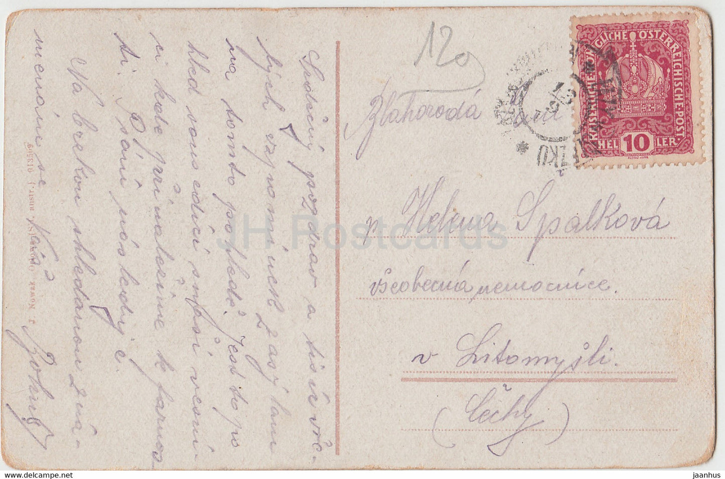 Orlowa - Orlau - Orlova - railway - old postcard - Czech Republic - used