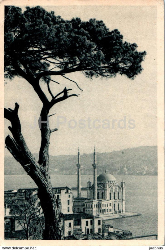 Istanbul - The Ortakoy Mosque - old postcard - Turkey - used - JH Postcards