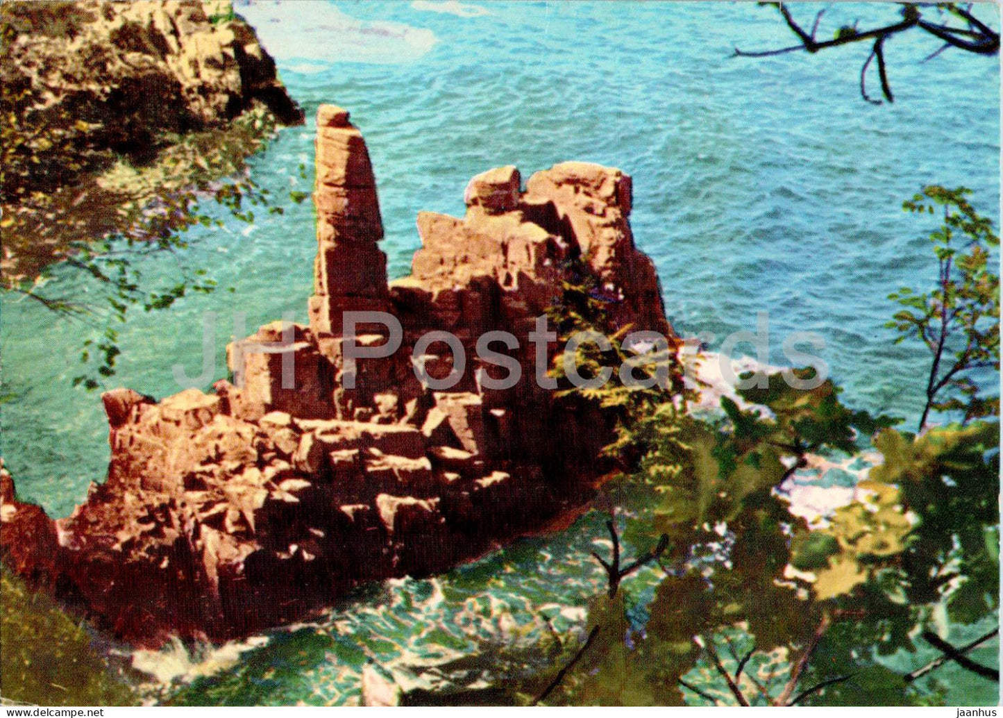 Bornholm - Lyseklippen - Ro - cliff - 327 - 1976 - Denmark - used - JH Postcards