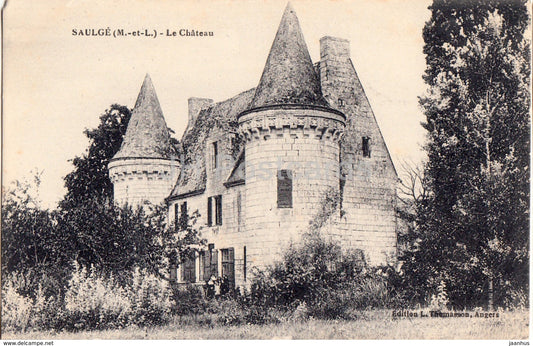 Saulge - Le Chateau - castle - 1918 - old postcard - France - used - JH Postcards