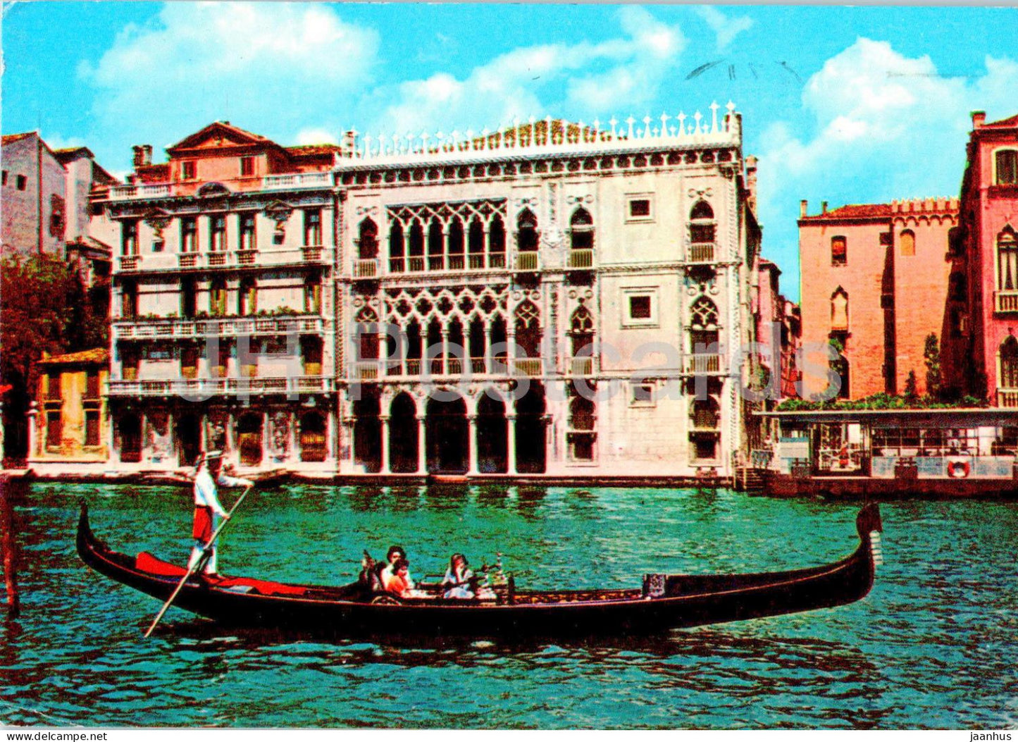 Venezia - Venice - Ca D'Oro - gondola - boat - 89471 - Italy - used - JH Postcards