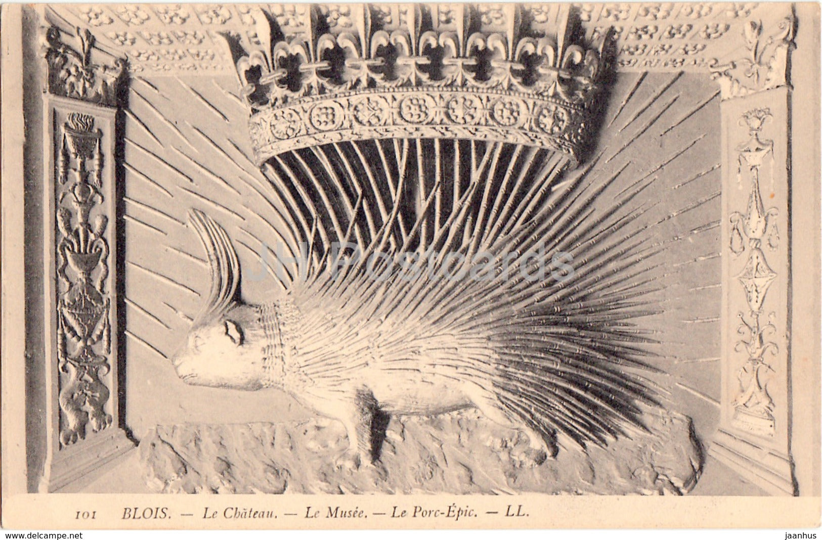 Blois - Le Chateau - Le Musee - Le Porc Epic - castle - 101 - old postcard - France - unused - JH Postcards