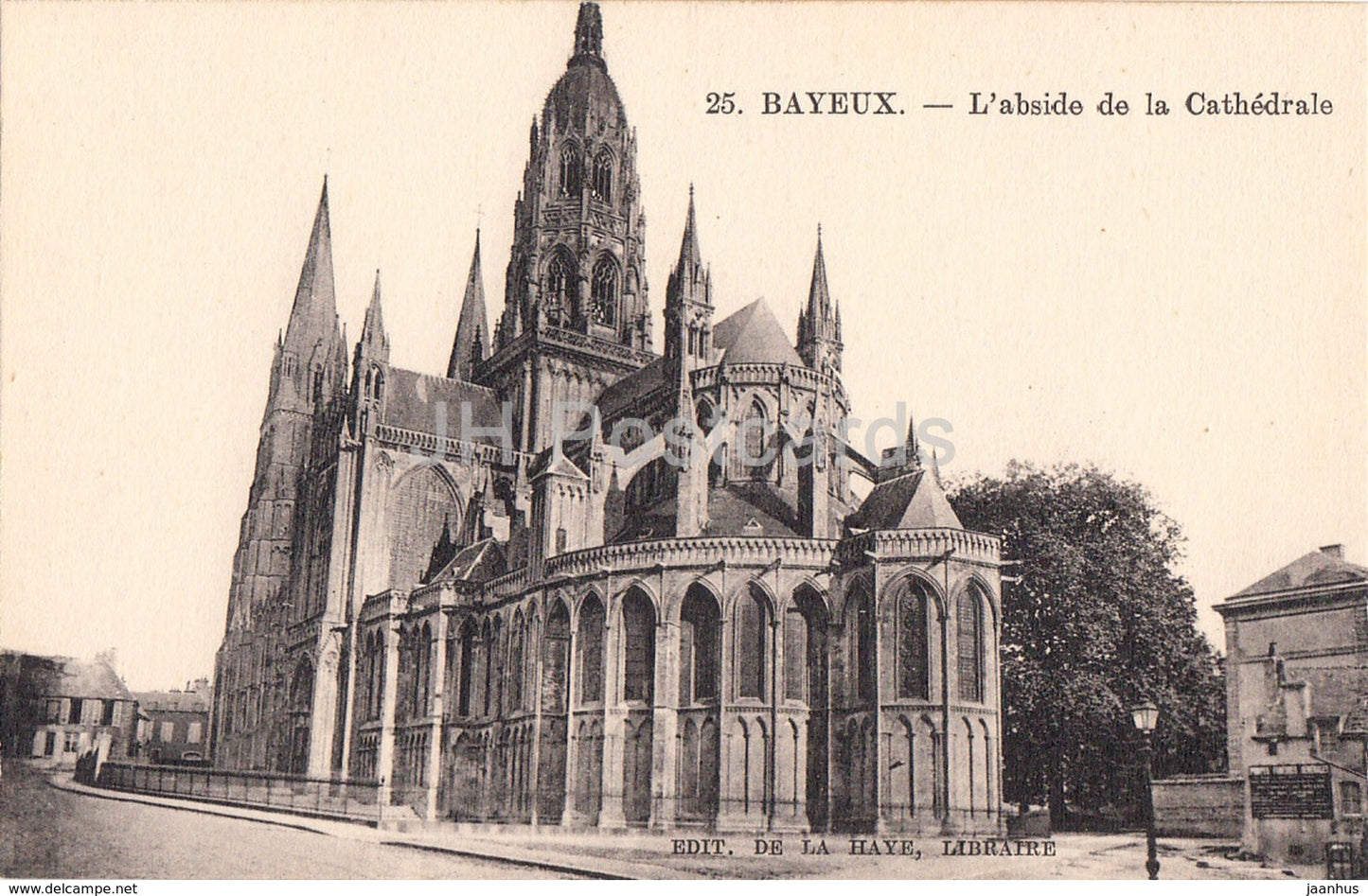 Bayeux - L'abside de la Cathedrale - 25 - cathedral - old postcard - France - unused