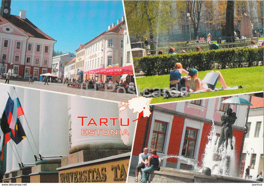Tartu - Town Hall Square - University - Estonia - unused - JH Postcards