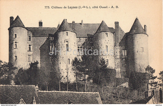 Chateau de Luynes - Cote Ouest - castle - 773 - old postcard - France - unused - JH Postcards