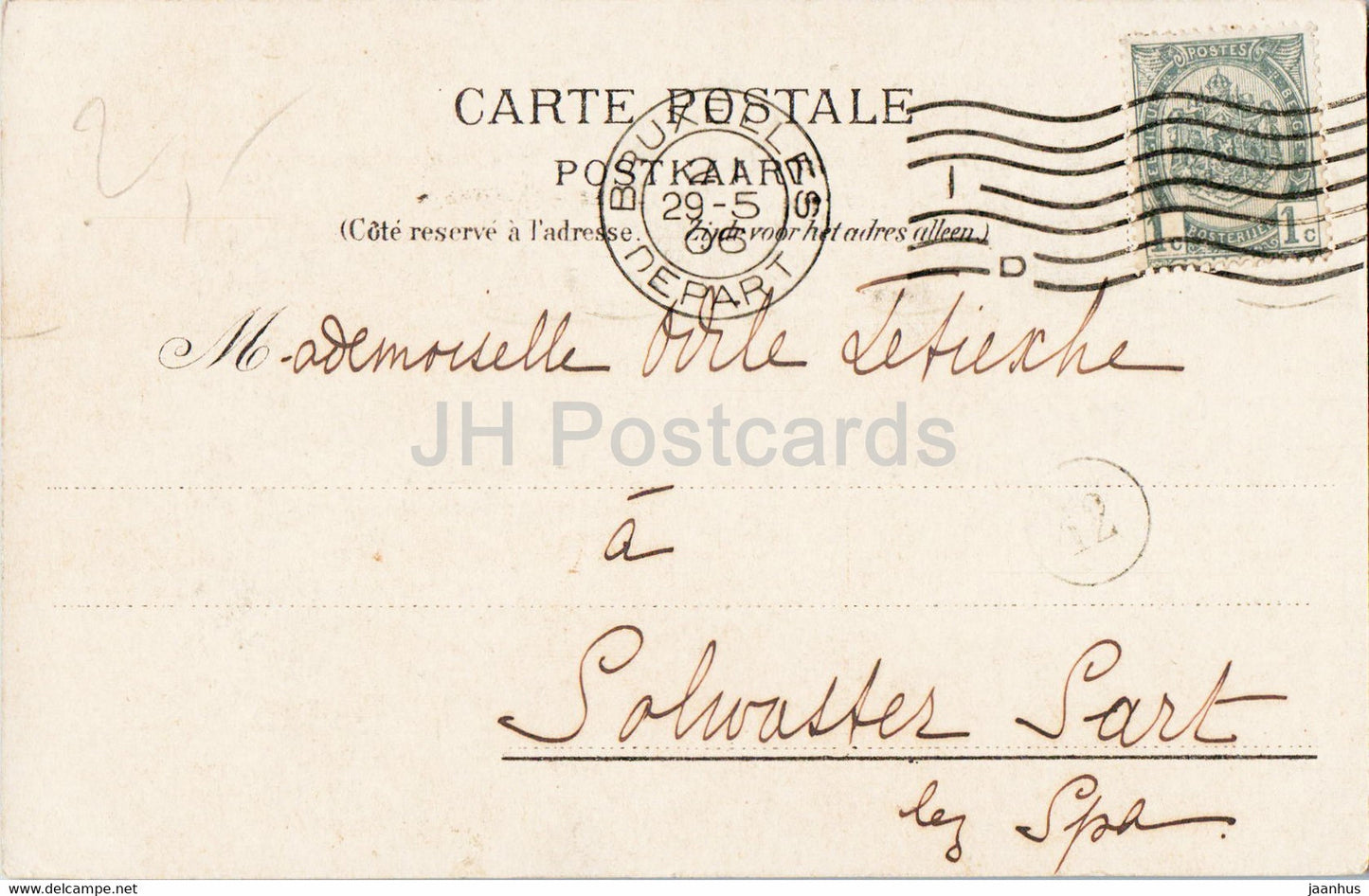 Brüssel - Brüssel - Palais de La Nation - alte Postkarte - 1906 - Belgien - gebraucht