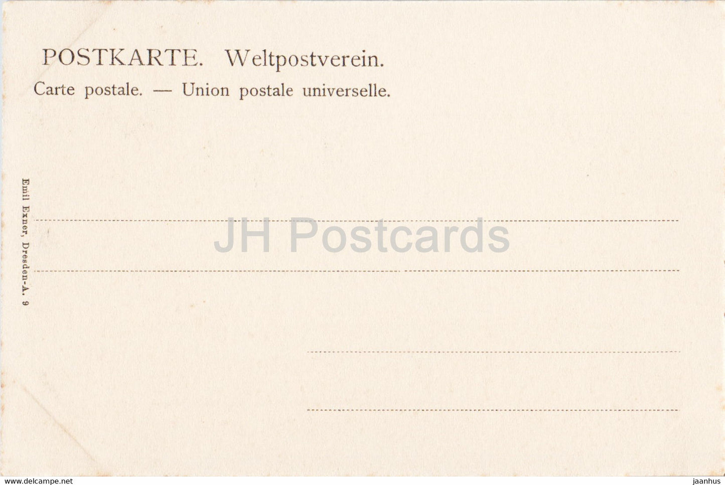 Gruss aus Dresden - Parthie im Kgl Großen Garten - alte Postkarte - Deutschland - unbenutzt