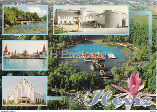 Heviz - spa - church - multiview - 2003 - Hungary - used - JH Postcards