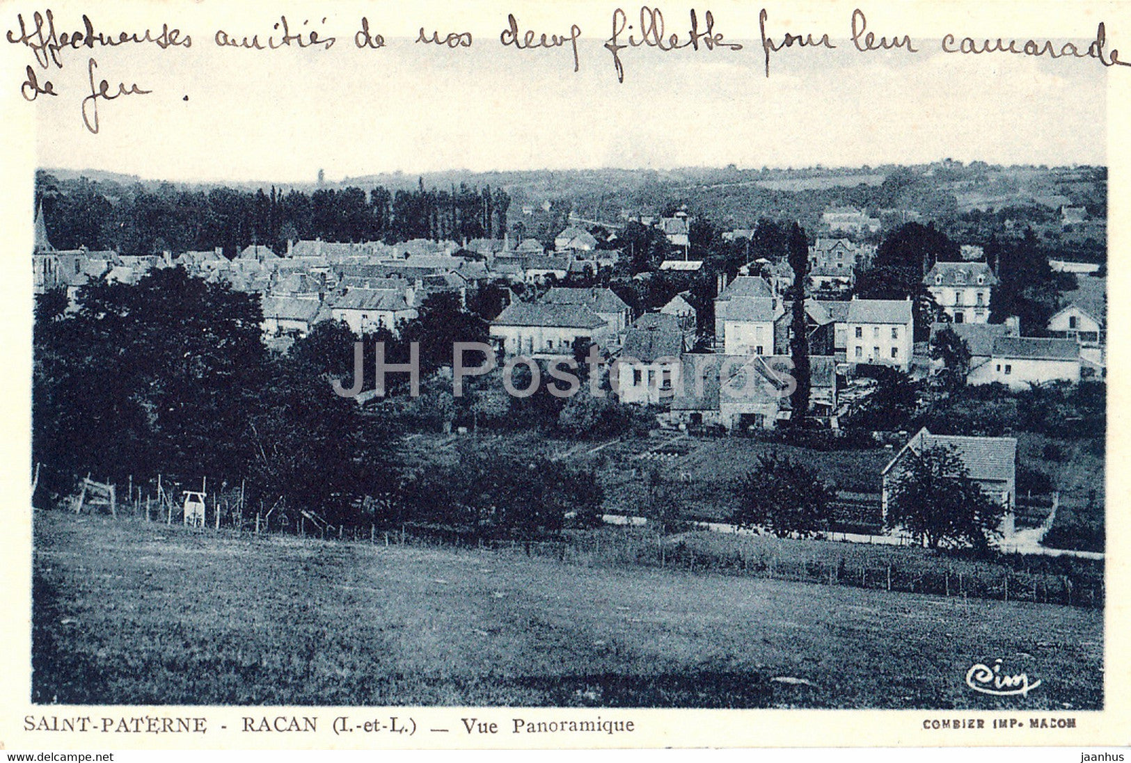 Saint Paterne - Racan - Vue Panoramique - old postcard - France - used - JH Postcards