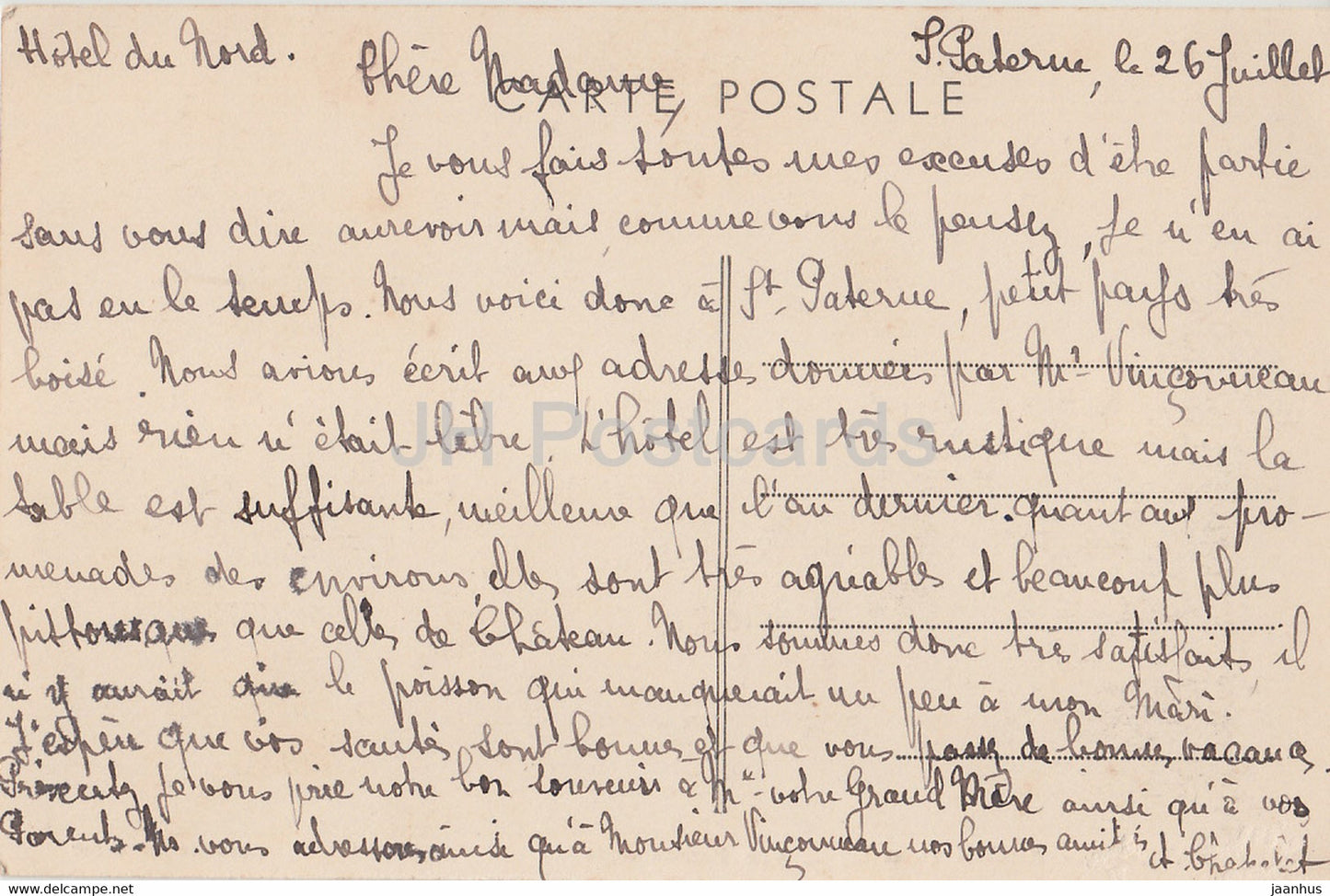 Saint Paterne - Racan - Vue Panoramique - alte Postkarte - Frankreich - gebraucht