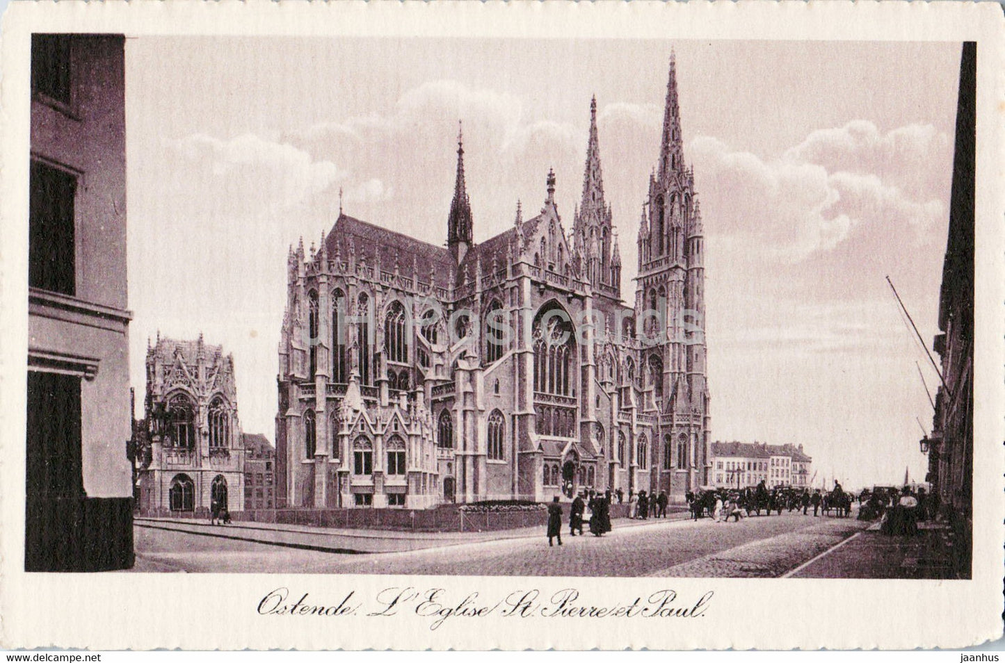 Ostende - Oostende - L'Eglise St Pierre et Paul - church - old postcard - Belgium - unused - JH Postcards