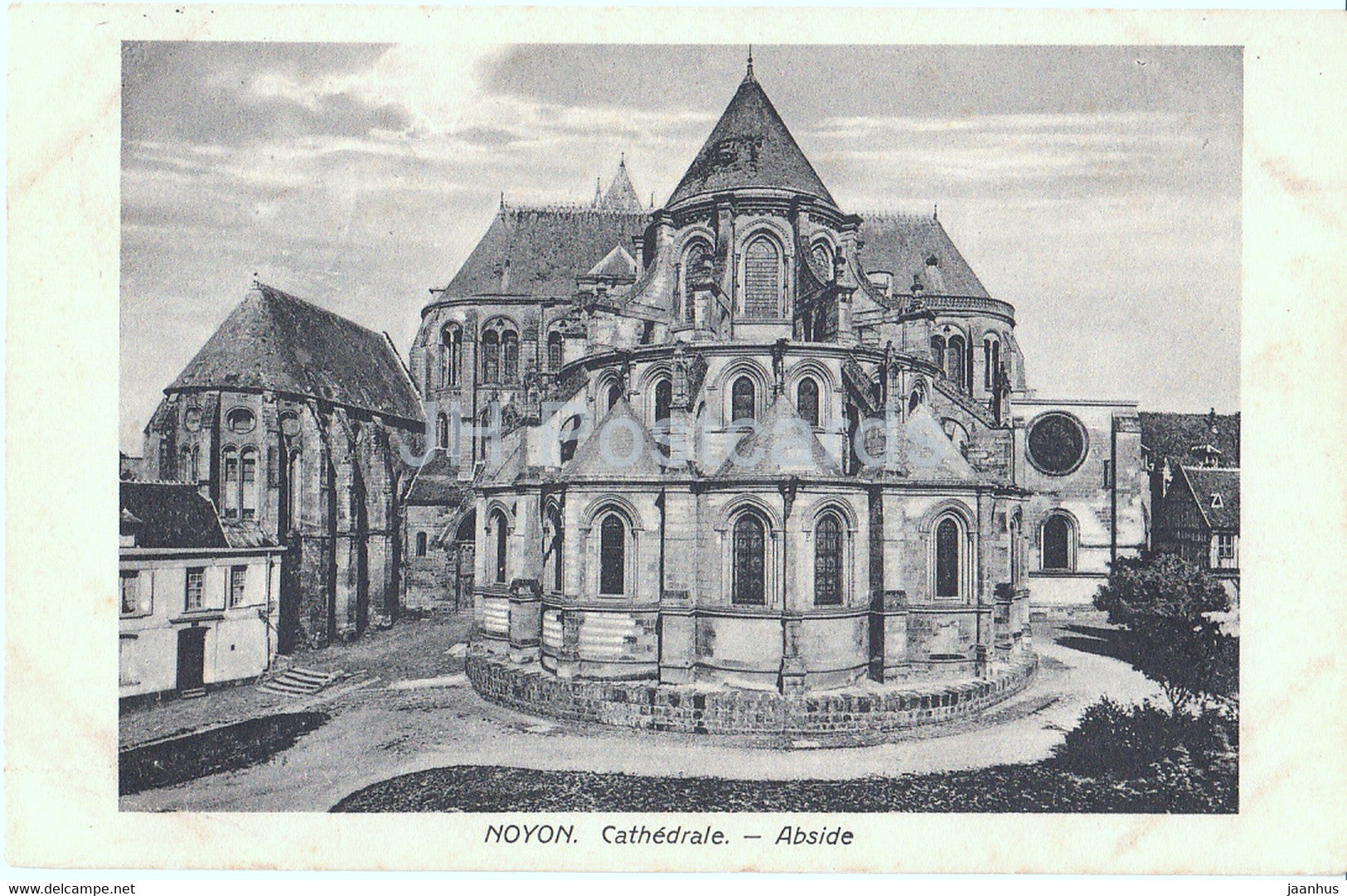 Noyon - Cathedrale - Abside - 18 Res Division - Feldpost - old postcard - 1915 - France - used - JH Postcards