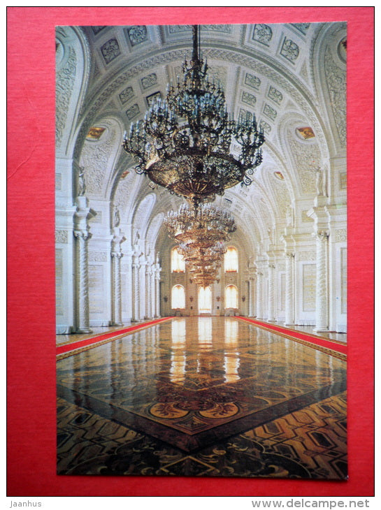 The Great Kremlin Palace , The St. George Hall , 1839-49 - Kremlin - Moscow - 1983 - Russia USSR - unused - JH Postcards