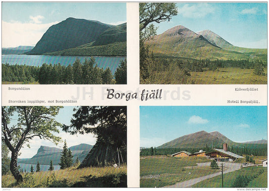 Borga fjäll - Borgahällan - Klöverfjället - hotel Borgafjall - Sweden - unused - JH Postcards