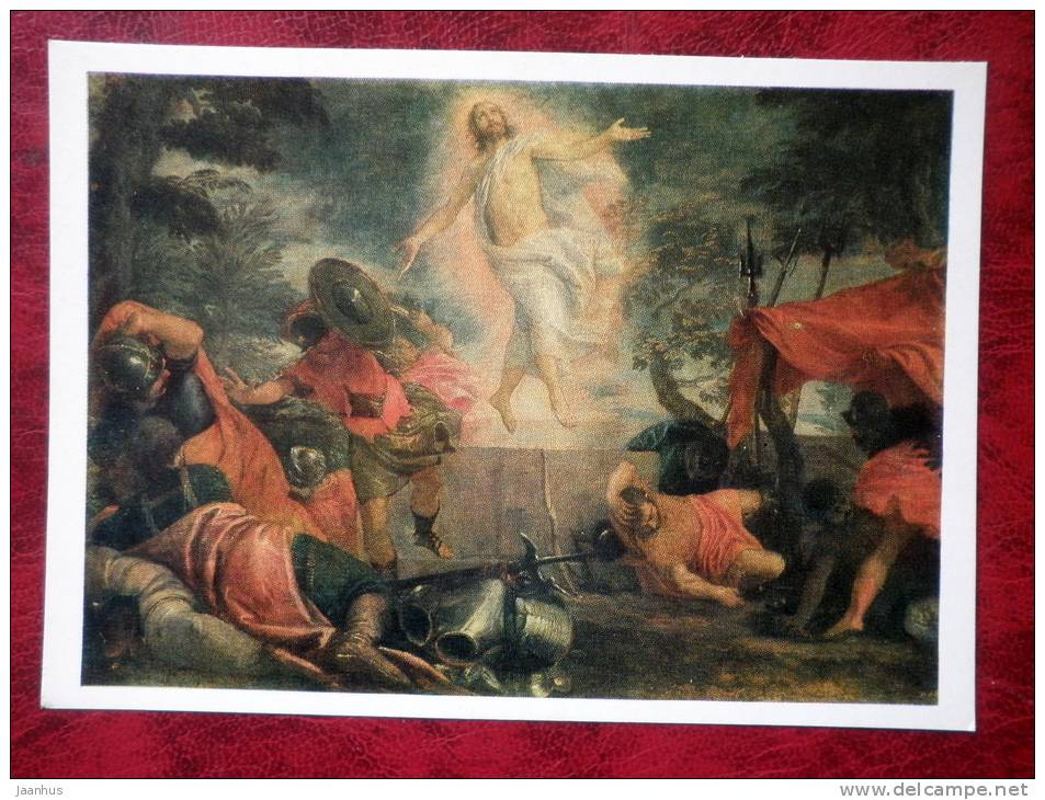 Painting by Paolo Veronese - resurrection - art  - unused - JH Postcards