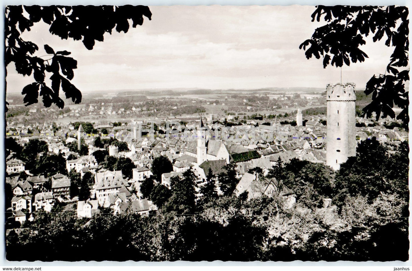 Ravensburg - Die Stadt der Turme und Tore - Blick von der Veitsburg - old postcard - Germany - unused - JH Postcards