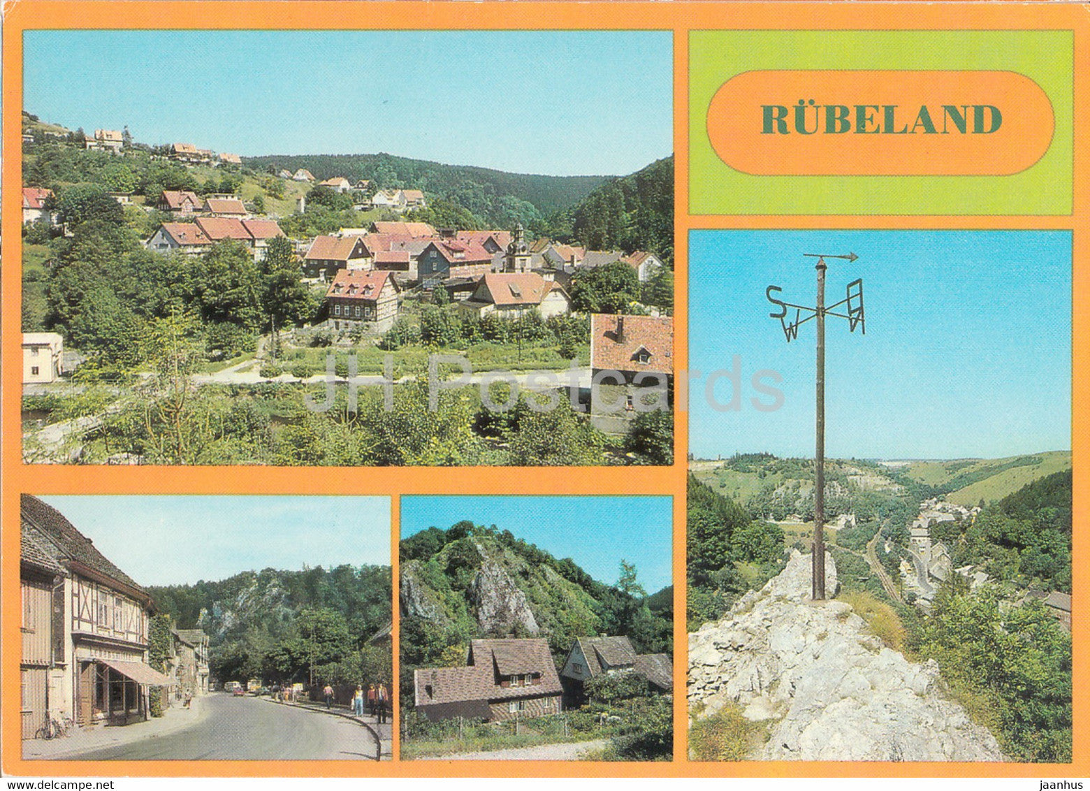 Rubeland - Ortsteil Neuwerk - Blankenburger strasse - Ortsmotiv - Am Kleef - Germany DDR - unused - JH Postcards
