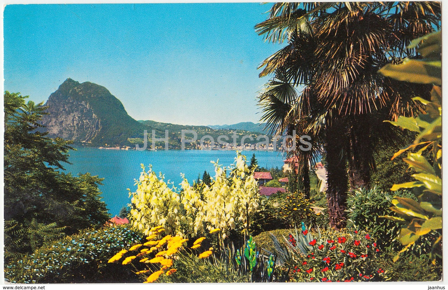 Lugano - Panorama con Monte S. Salvatore - 426 - Switzerland - used - JH Postcards