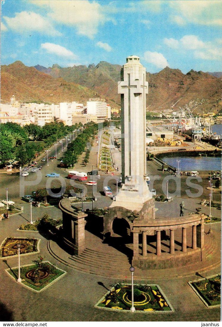 Santa Cruz de Tenerife - Plaza Espana y Avda - De Anaga - square - 11 - Spain - unused - JH Postcards