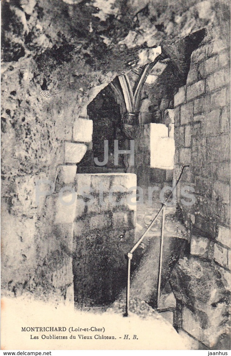Montrichard - Loir et Cher - Les Oubliettes du Vieux Chateau - castle - old postcard - France - unused