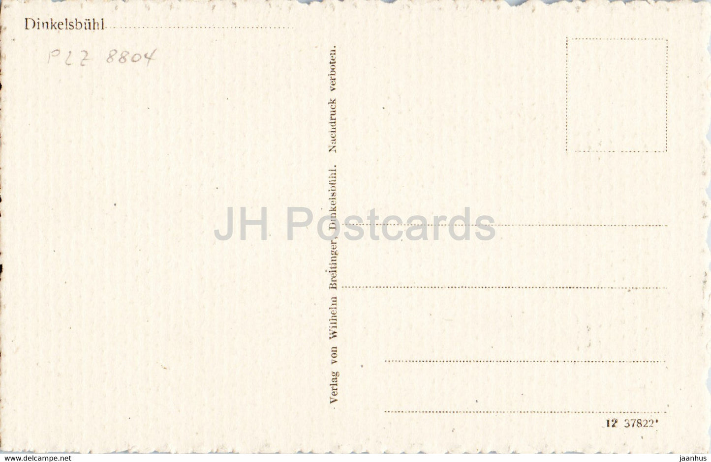 Dinkelsbuhl - Hist Vereinshaus - old postcard - Germany - unused