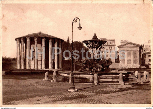 Roma - Rome - Tempio di Vesta - Temple of Vesta - ancient world - old postcard - 1933 - Italy - unused - JH Postcards
