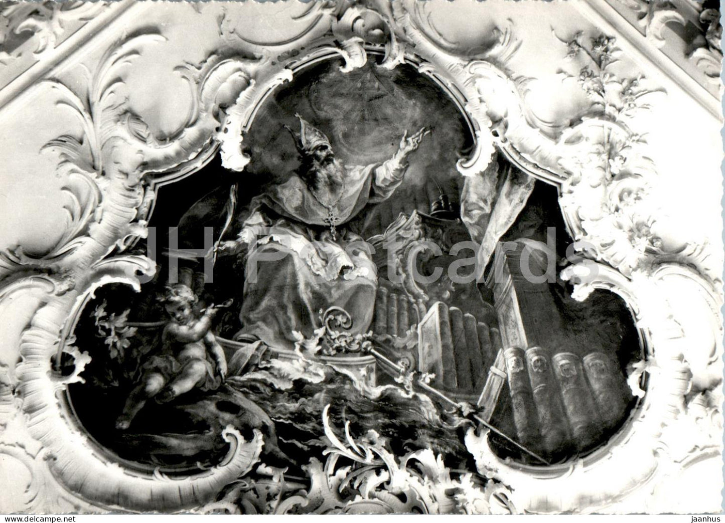 Stiftsbibliothek  St Gallen - Deckengemalde - 39 - Switzerland - unused - JH Postcards
