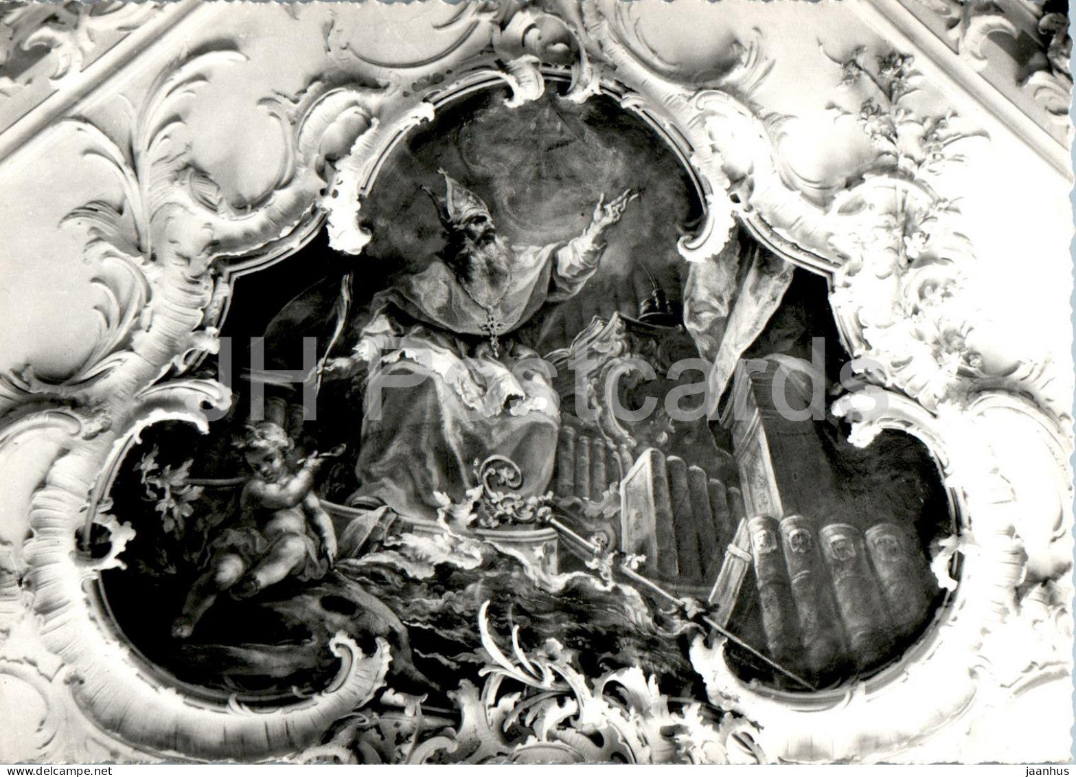 Stiftsbibliothek  St Gallen - Deckengemalde - 39 - Switzerland - unused - JH Postcards