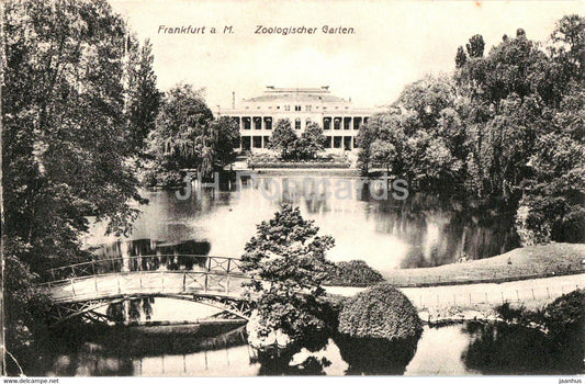 Frankfurt a M - Zoologischer Garten - Zoo - 16660 - old postcard - 1910 - Germany - used - JH Postcards