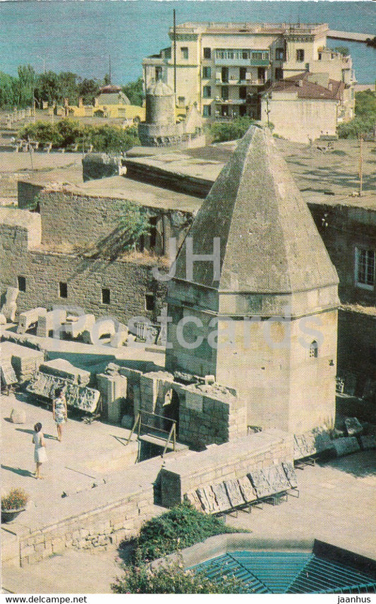 Baku - Palace complex of the Shirvan Shahs - Mausoleum of the Dervish - 1974 - Azerbaijan USSR - unused - JH Postcards
