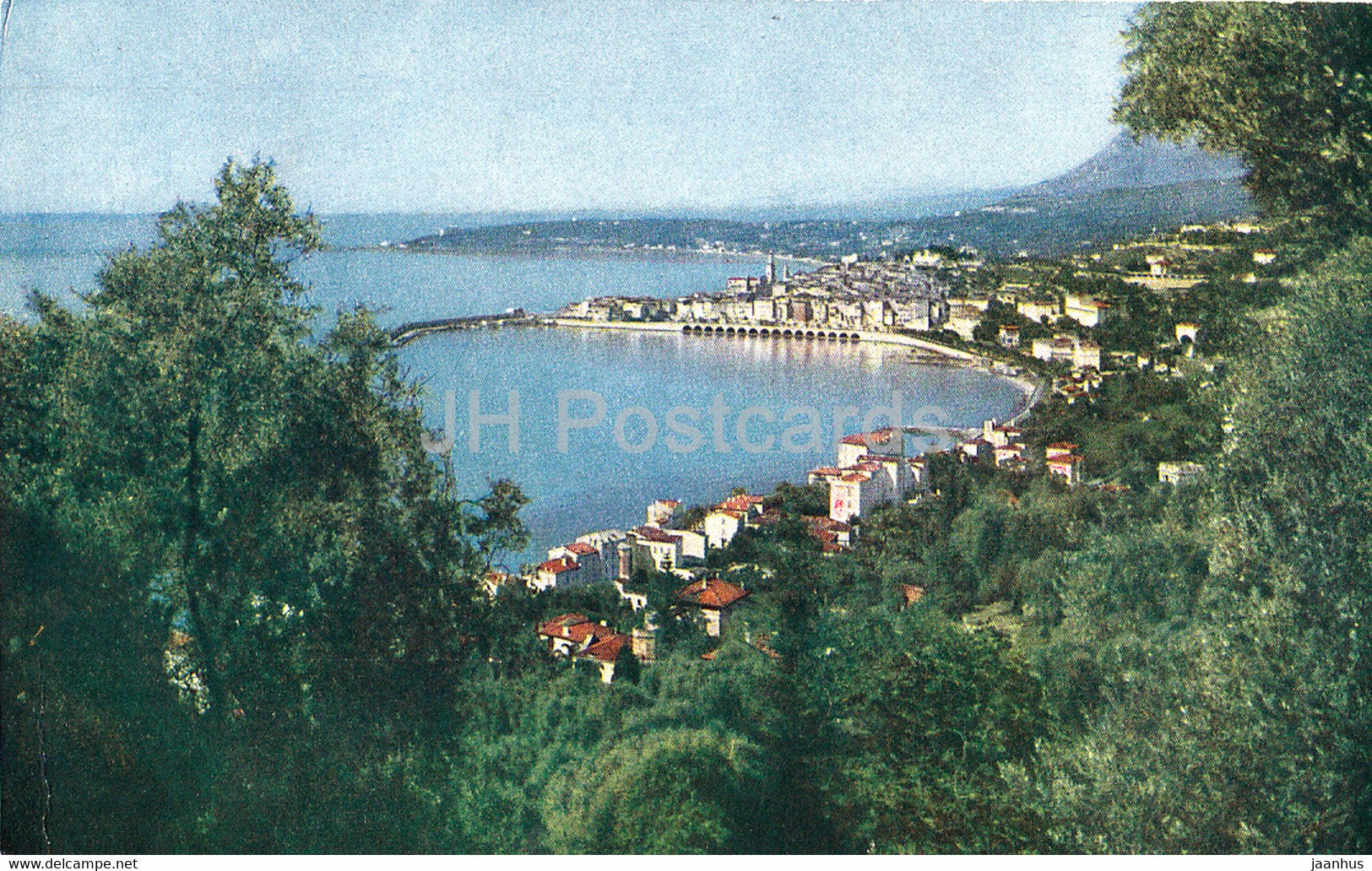 Menton et le Cap Martin - Vue Generale - 2902 - old postcard - France - unused - JH Postcards