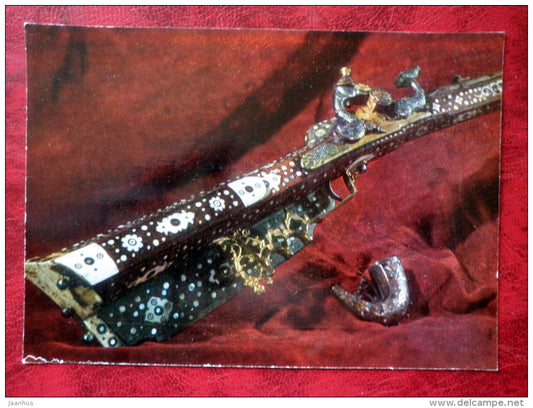 Moscow Kremlin Armoury Museum - Powder Horn. Turkey - Gun. Moscow 17th cent. - unused - JH Postcards
