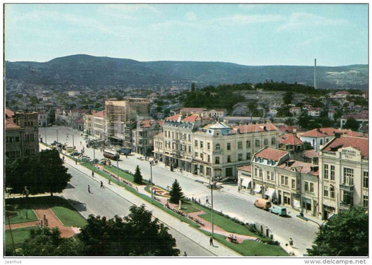 town view - bus - Choumen - 2021 - Bulgaria - unused - JH Postcards
