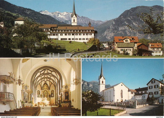 Cazis - Frauenkloster St Peter & Paul mit Ringelspitz - convent - Switzerland - unused - JH Postcards