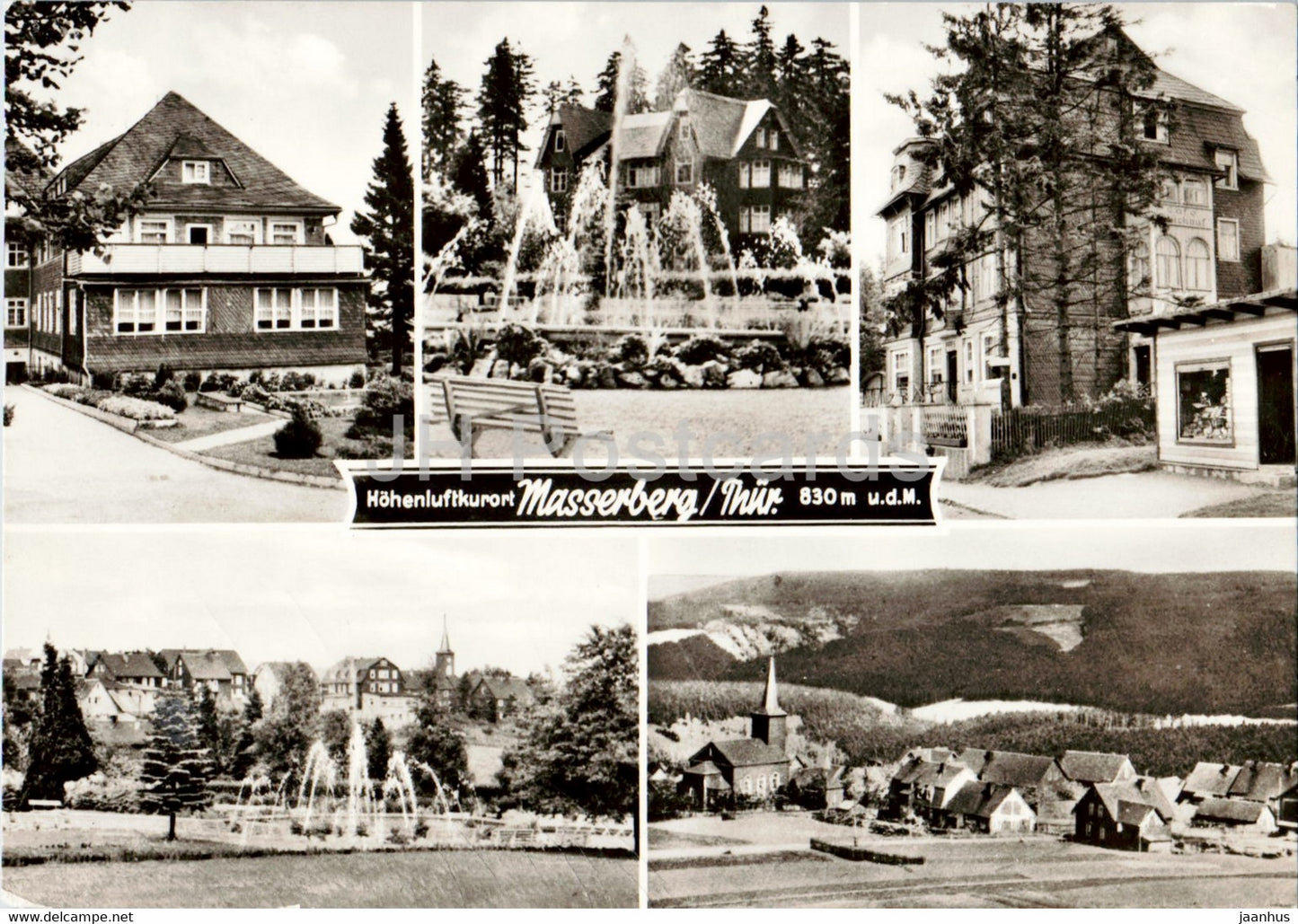 Hohenluftkurort Masserberg - Thur - 830 m - Germany DDR - used - JH Postcards
