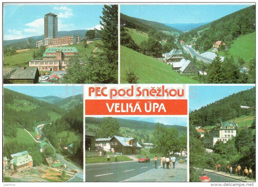 Recreation center at the Upa river - Pec pod Snezkou - Velka Upa - mountains - Czechoslovakia - Czech - used 1984 - JH Postcards