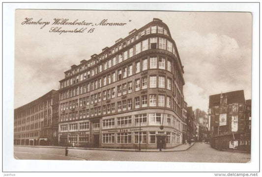 Hamburg Wolkenkratzer Miramar , Schopenstehl 15 - Germany - 45 - old postcard - unused - JH Postcards