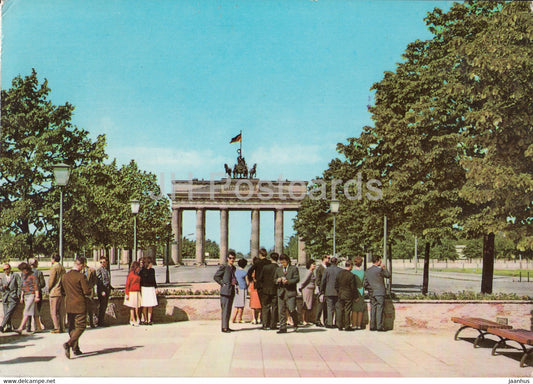 Berlin - Branderburger Tor - 1969 - Germany DDR - used - JH Postcards