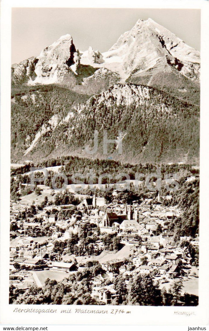 Berchtesgaden mit Watzmann 2714 m - old postcard - Germany - used - JH Postcards