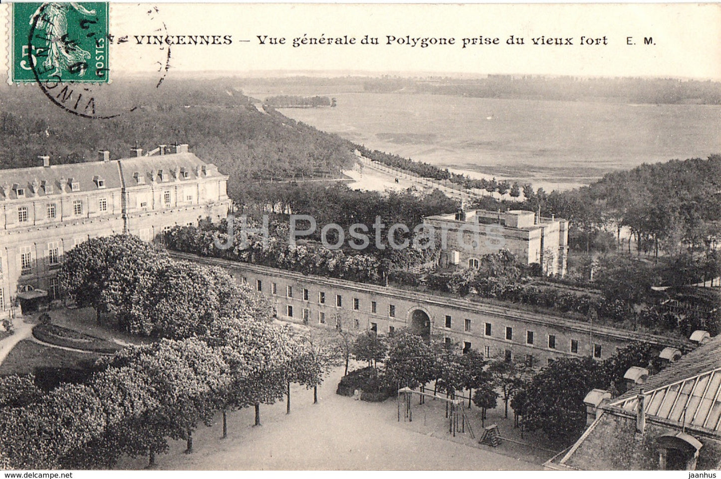 Vincennes - Vue Generale du Polygone prise du vieux fort - 288 - old postcard - France - used - JH Postcards