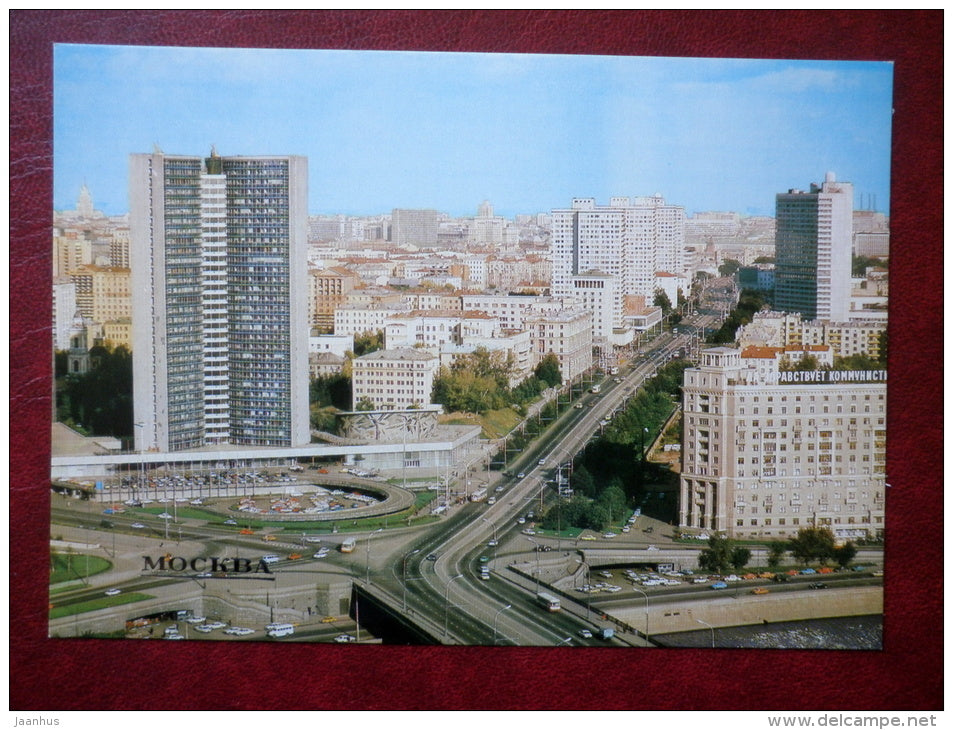 building of the Council for the Mutual Economic Assistance - Moscow - 1983 - Russia USSR - unused - JH Postcards