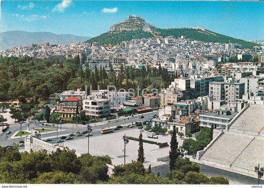 Athens - Partial View and Lycabette - 1972 - Greece - used - JH Postcards